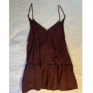 Pacsun Brown Babydoll Dress Size Medium
